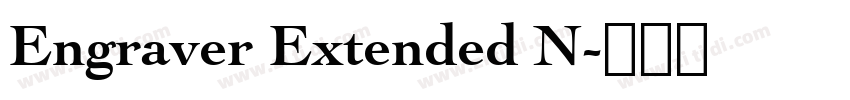 Engraver Extended N字体转换